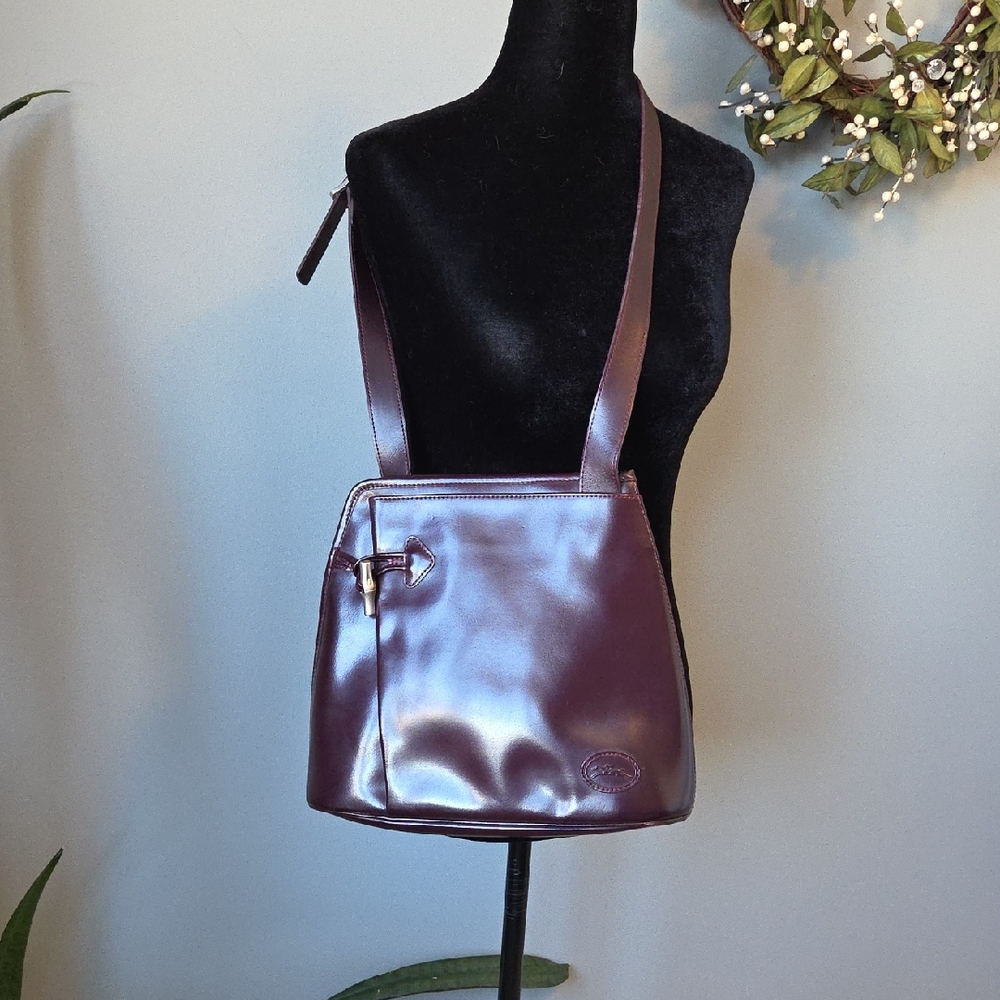 Longchamp ROSEAU Toggle Leather Shoulder Bag